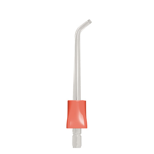 Standard water pick tip, classic water flosser, for ToothShower, red in color.