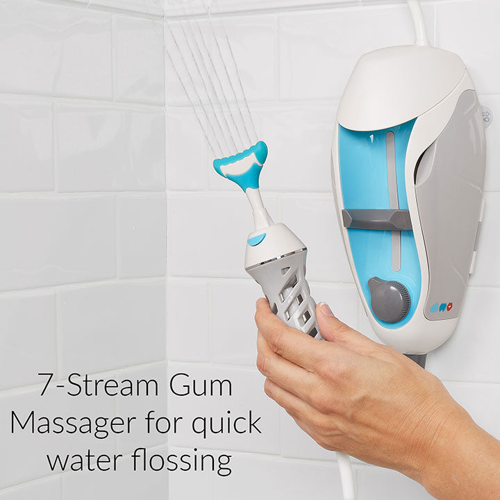 Seven stream gum massager for cleaning teeth and gums shower water pick  waterpik  phillips showerbreeze 