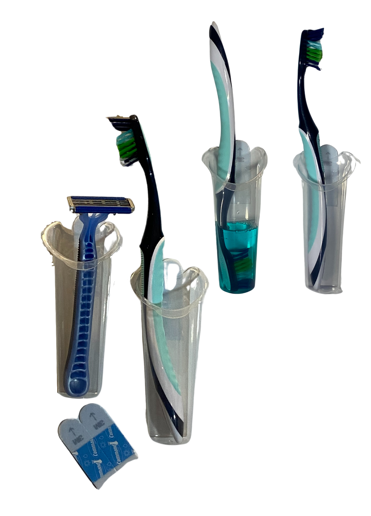 toothbrush sanitizer storage accessory and razor for bathroom and shower