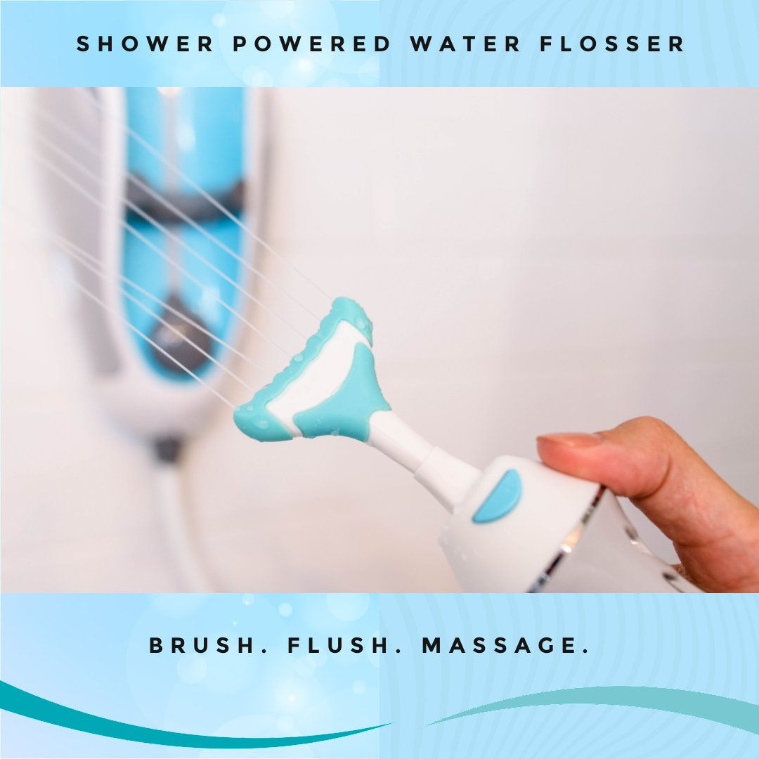 ToothShower Shower Water Flosser and Waterproof Sonic ToothBrush Bundle