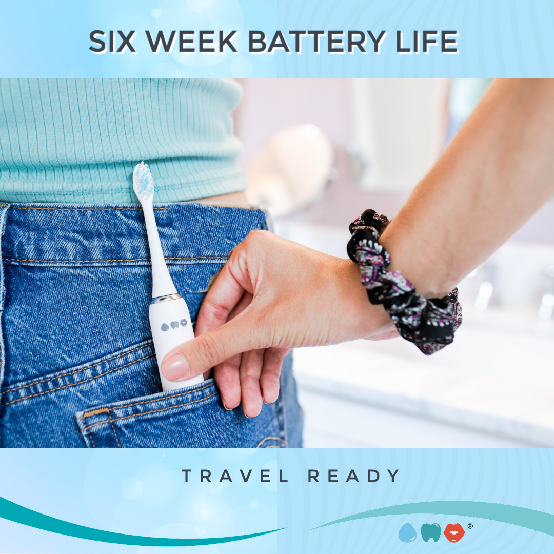 sonic toothbrush battery life of six weeks